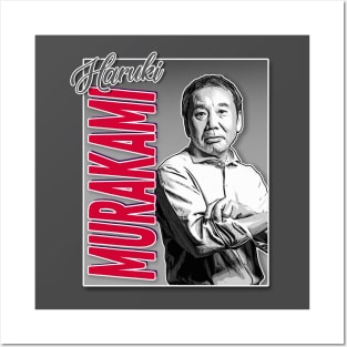 Author Haruki Murakami  /  Graphic Design Tribute Portrait Posters and Art